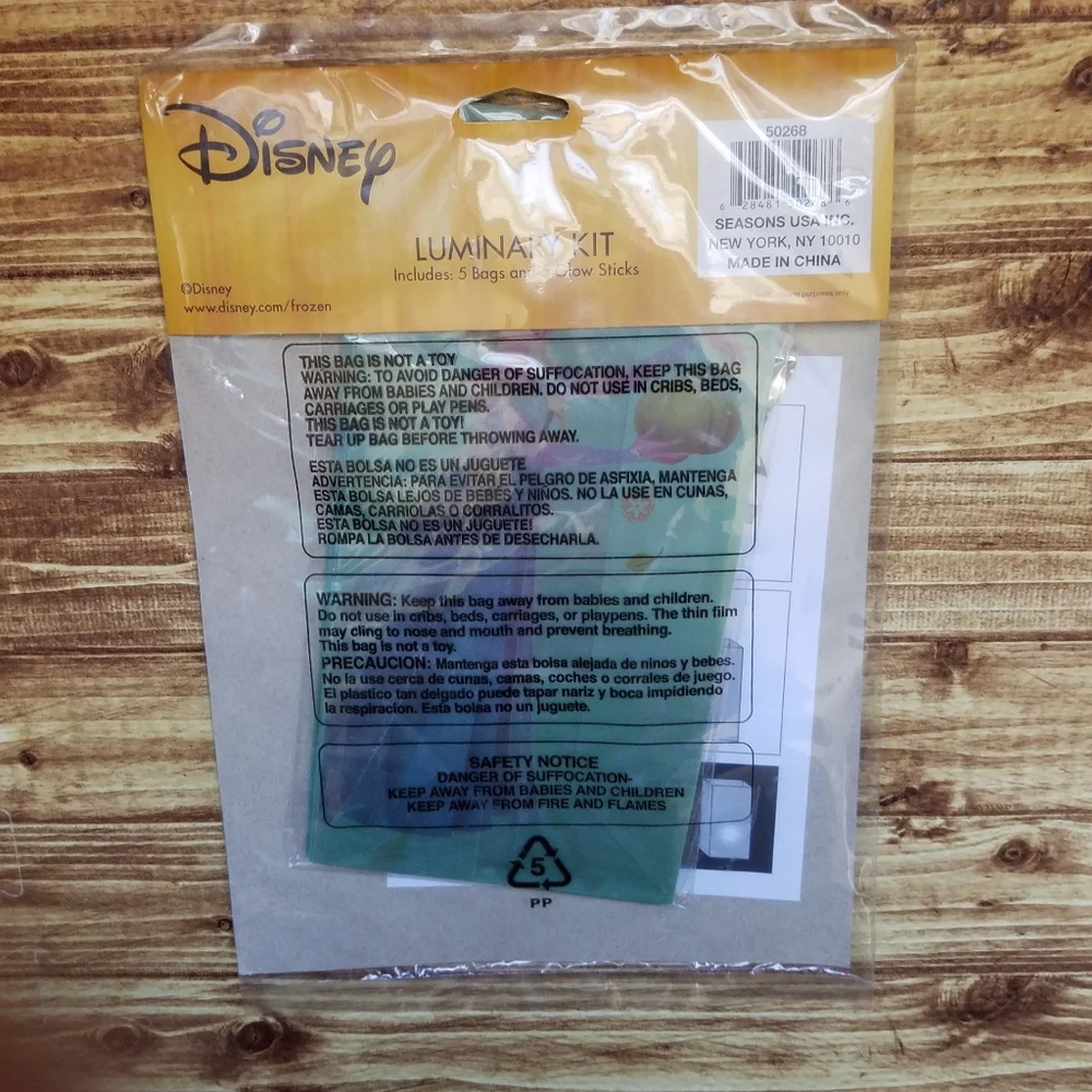 Disney Frozen Luminary Bag Kit Fall Halloween Party Decorations Glow Pumpkins